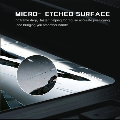 GOGOFREE Shatter Strike Glass Gaming Mouse Pad