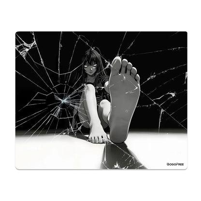 GOGOFREE Fracture X Glass Gaming Mouse Pad