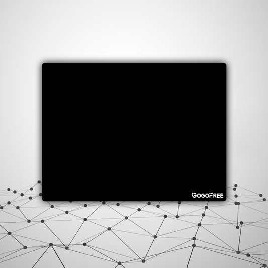 GOGOFREE Glass Mousepad Black