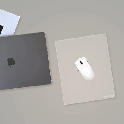 GOGOFREE Clear Glass Mouse pad