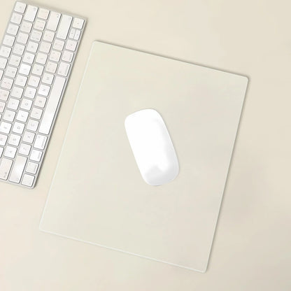 GOGOFREE Clear Glass Mouse pad