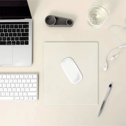 GOGOFREE Clear Glass Mouse pad