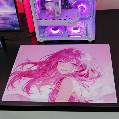 GOGOFREE Custom Glass Gaming Mouse Pad