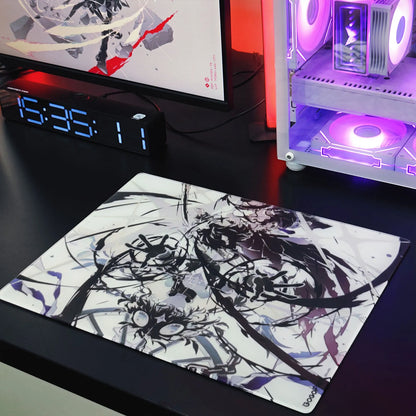GOGOFREE Custom Glass Gaming Mouse Pad