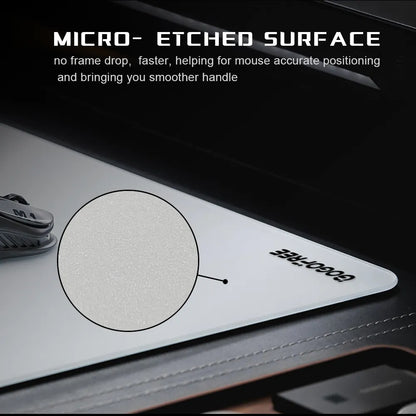 GOGOFREE Custom Glass Gaming Mouse Pad