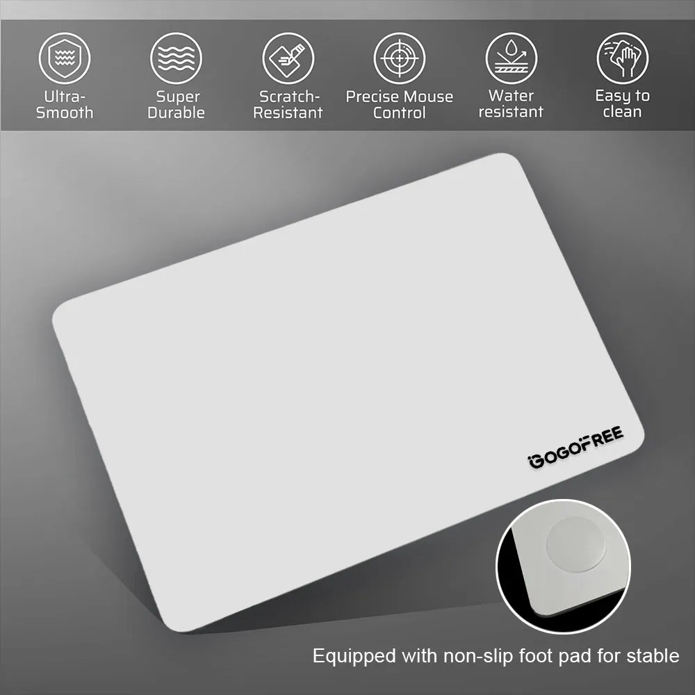 GOGOFREE Custom Glass Gaming Mouse Pad