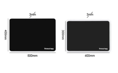 GOGOFREE Glass Mousepad Black
