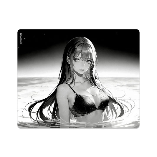 GOGOFREE Obsidian Wave Glass Gaming Mouse Pad