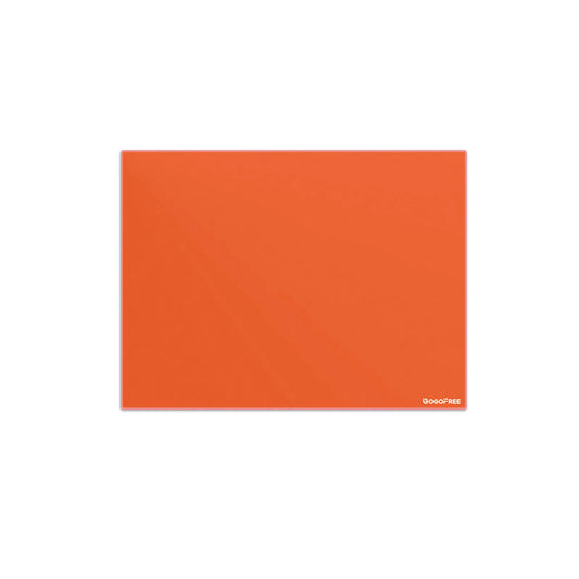 GOGOFREE Sunset Orange Tempered Glass Mouse Pad