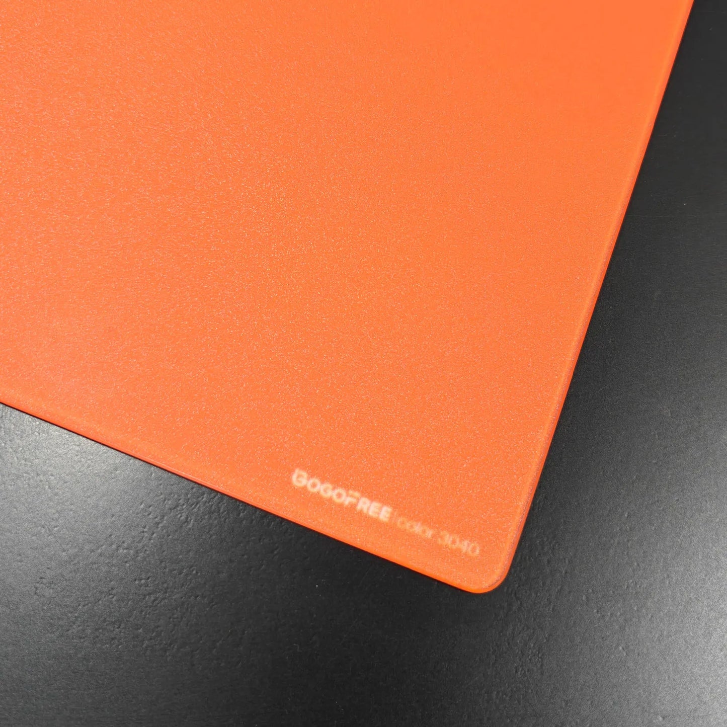 GOGOFREE Sunset Orange Tempered Glass Mouse Pad