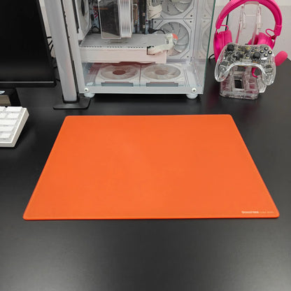 GOGOFREE Sunset Orange Tempered Glass Mouse Pad