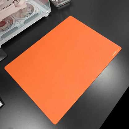 GOGOFREE Sunset Orange Tempered Glass Mouse Pad