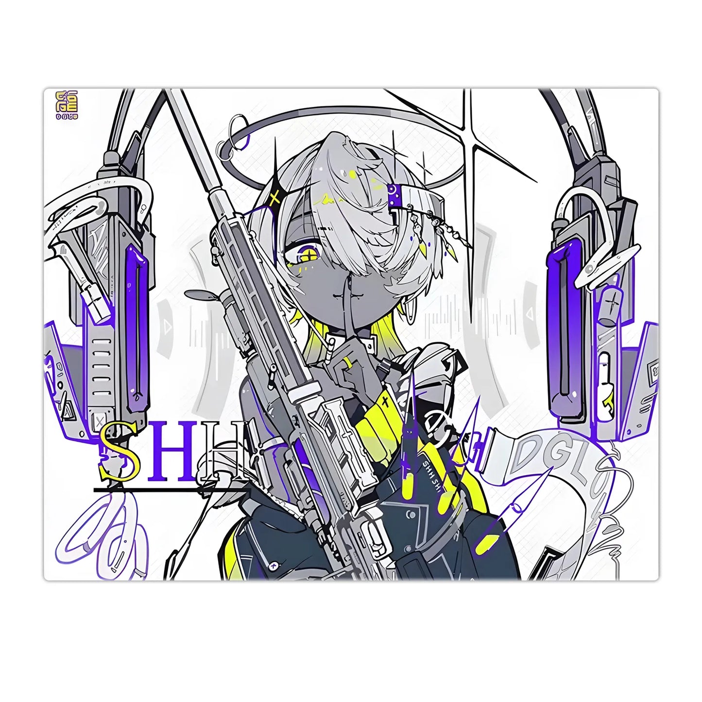 GOGOFREE Aurora Premium Glass Gaming Mousepad