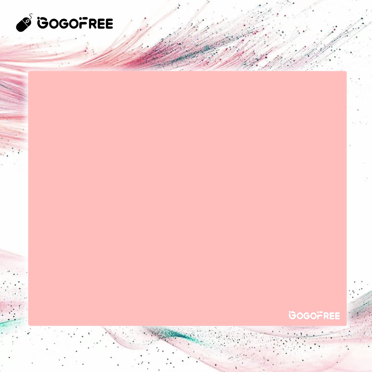 GOGOFREE Tempered Glass Gaming Mouse Pad