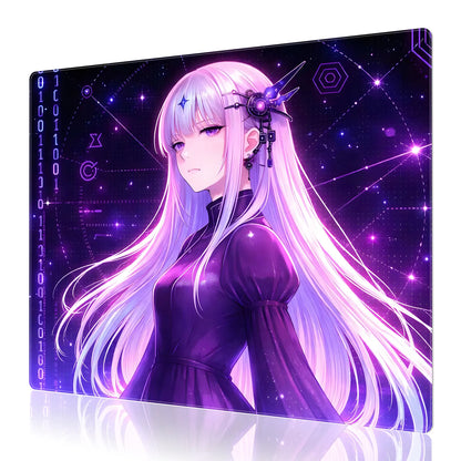 Neon Astra Glow-in-the-Dark  Glass Mouse Pad