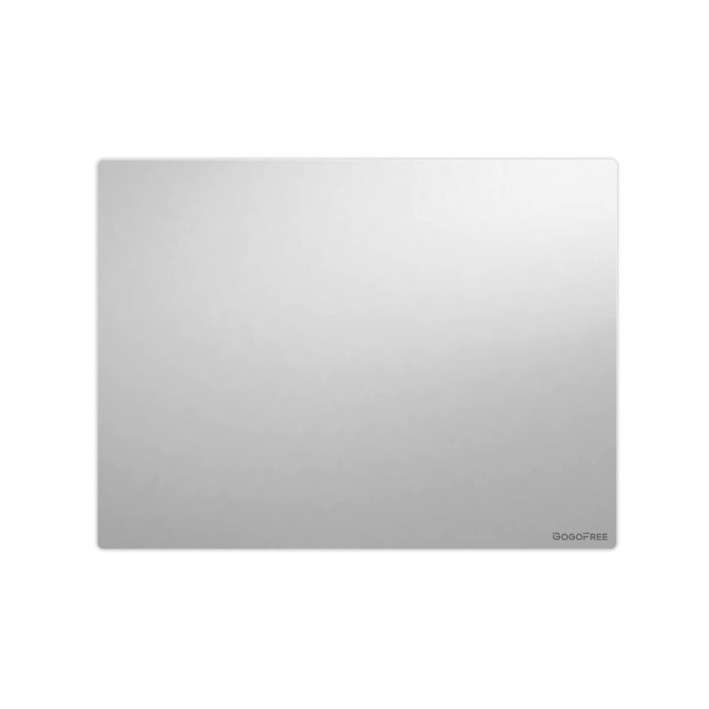 GOGOFREE Glass Mousepad Silver
