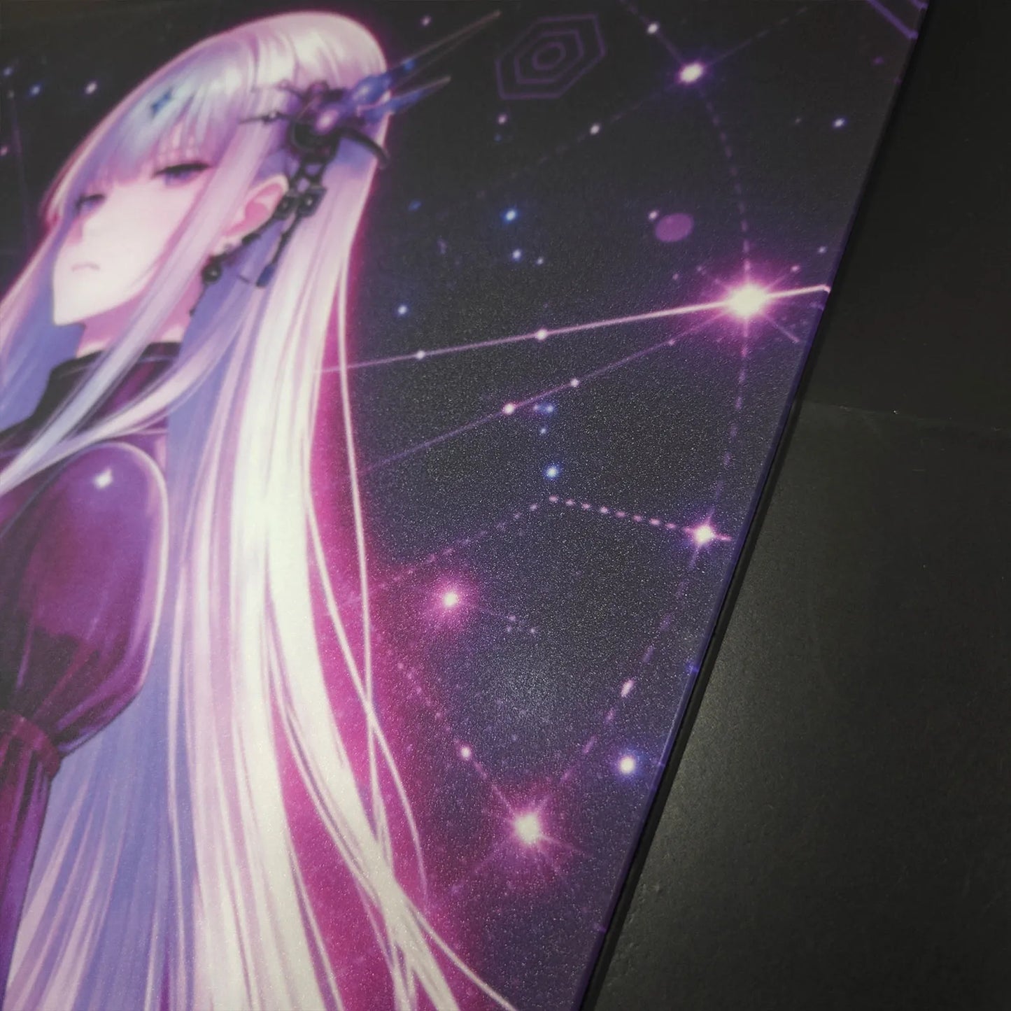 Neon Astra Glow-in-the-Dark  Glass Mouse Pad