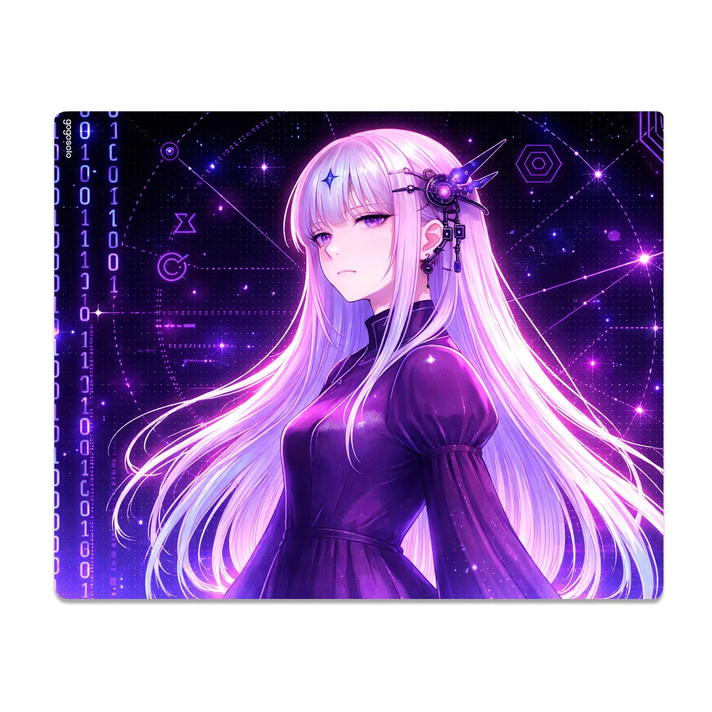 Neon Astra Glow-in-the-Dark  Glass Mouse Pad
