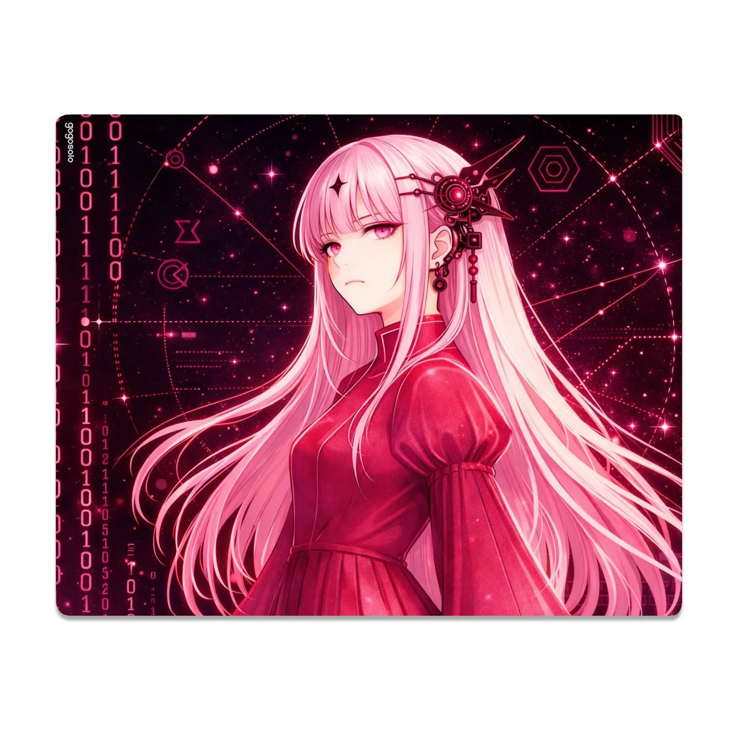 Neon Astra Glow-in-the-Dark  Glass Mouse Pad