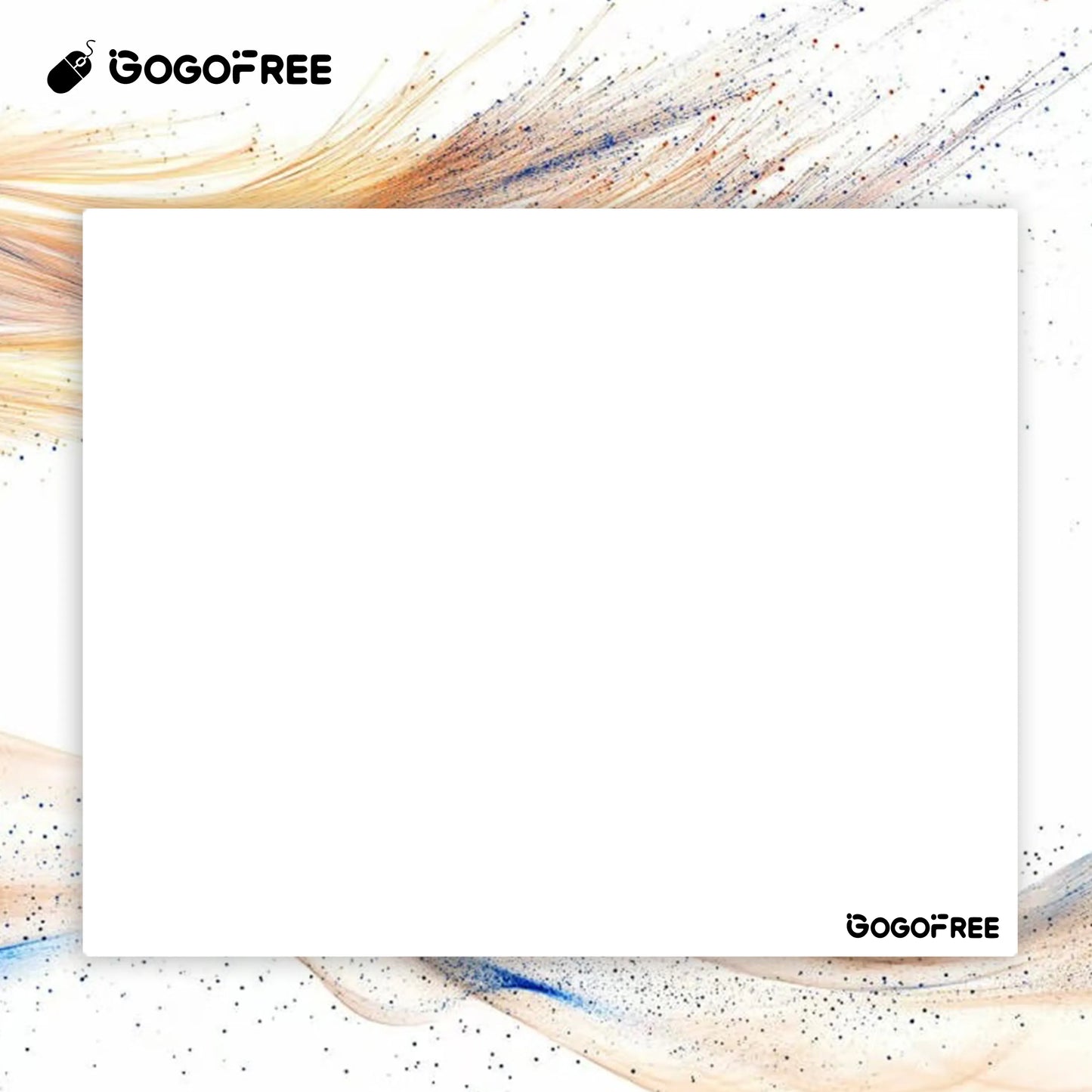 GOGOFREE Tempered Glass Gaming Mouse Pad